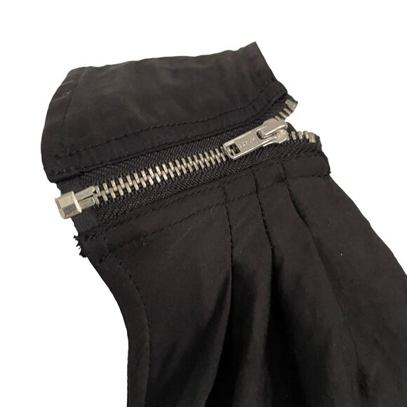 GUESS Satin Jumpsuit Zipper Sleeveless Cowl Neck With  Elastic Ankle SZ M - Picture 6 of 10